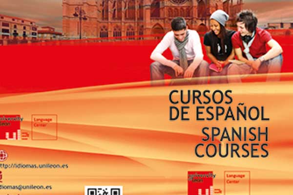 Universidad de León. Cursos de español. (cuadríptico)